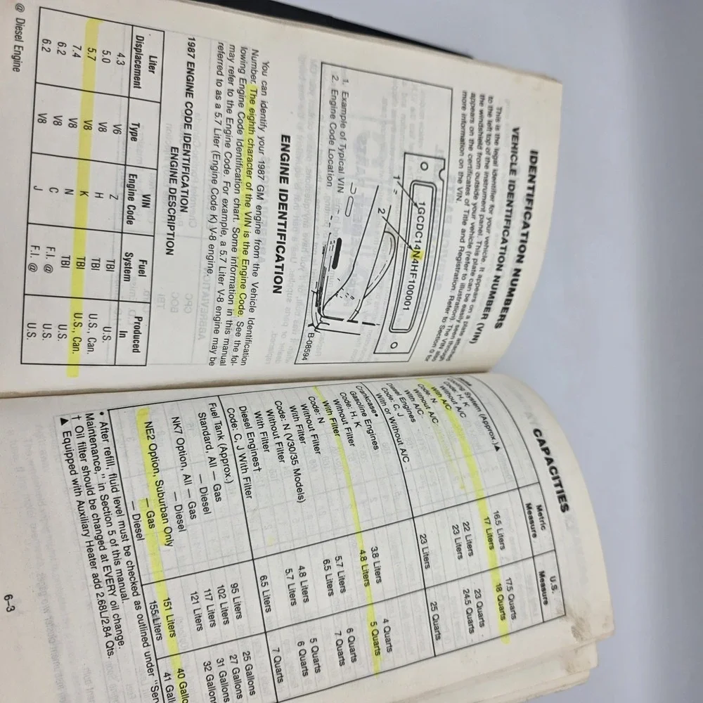 GMC Truck 1987 Suburban & Jimmy Owners Manual Operators User Guide & Cover Case‎